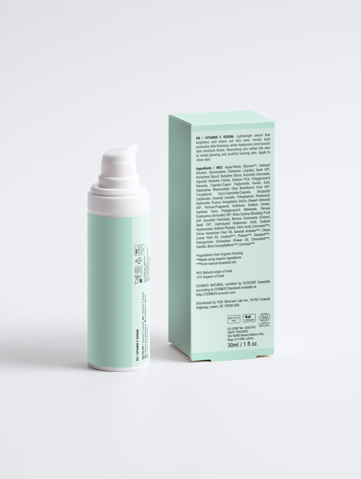 MIRDZA Vitamine C Serum – achterkant