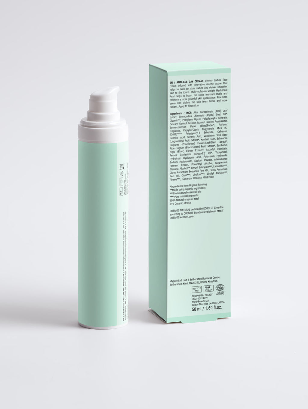 MIRDZA Anti-Age Dagcrème – achterkant